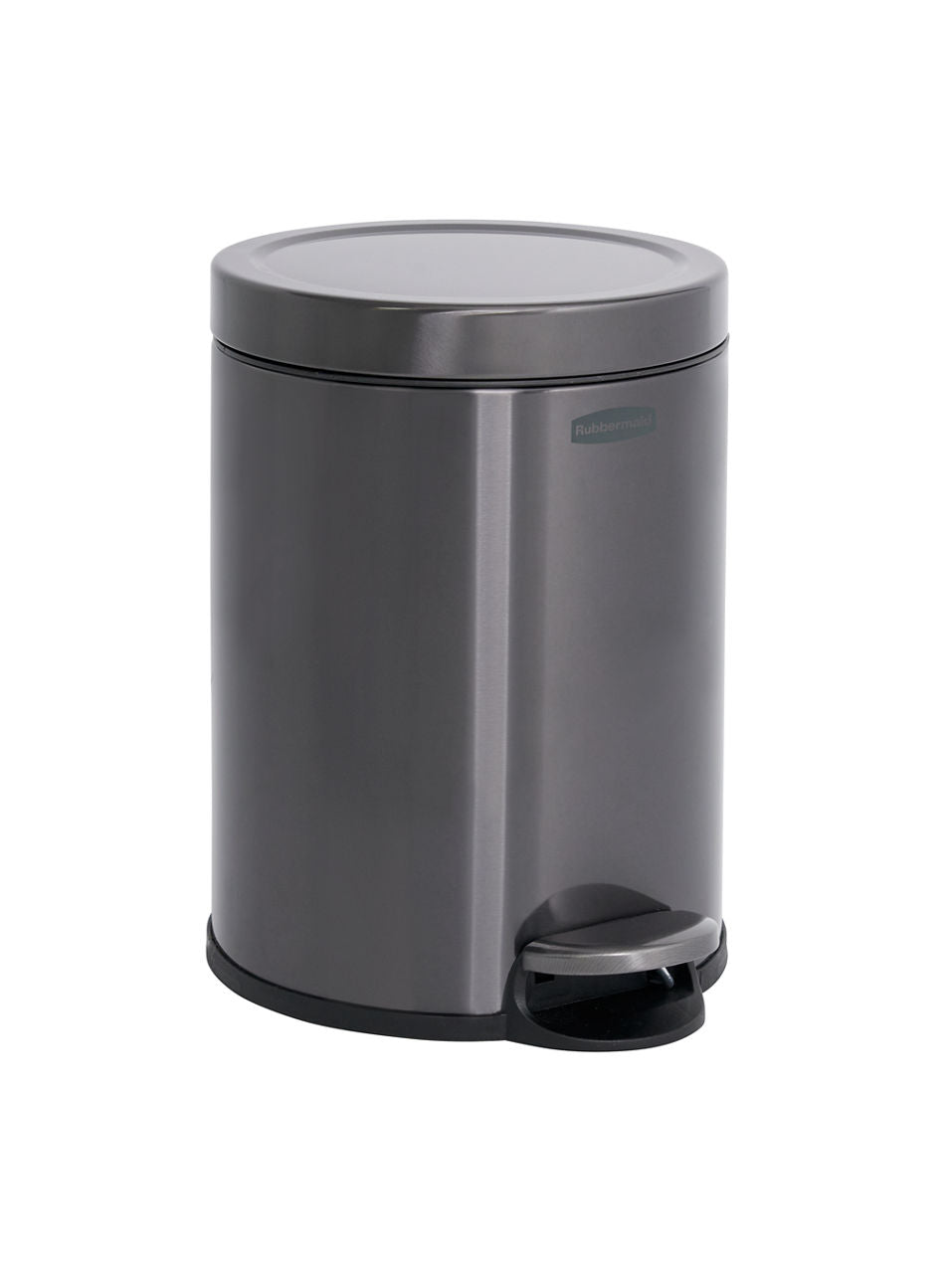 Stainless Steel Round Step-On Trash Can - US 9565