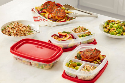 EasyFindLids™ Medium Food Storage Containers, Rectangle - US 5430