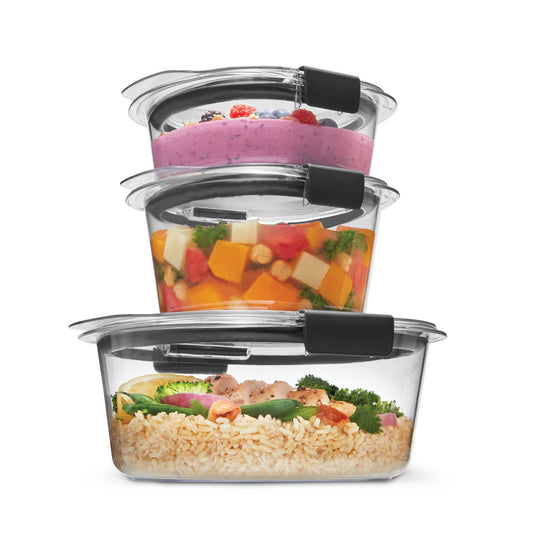 Rubbermaid Brilliance® Round Leak Proof Food Storage Containers, 6 Piece Set - US 0856
